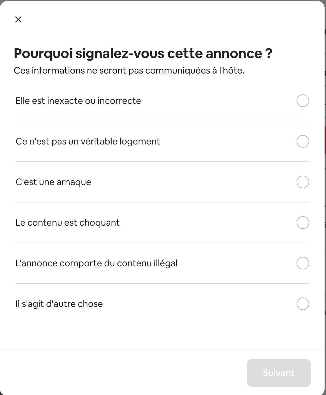 Pourquoi signalez-vous cette annonce ? C'est une fausse annonce ?